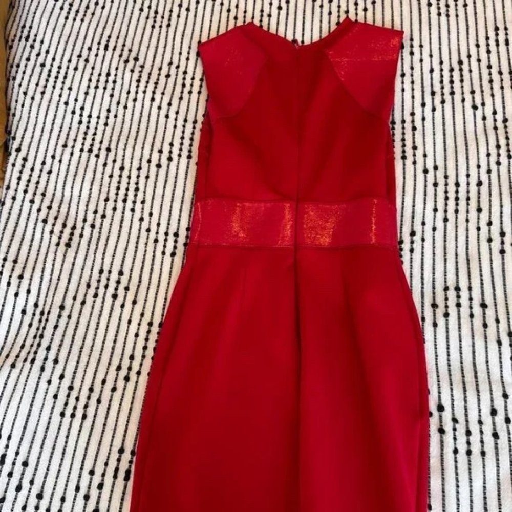 Armani Exchange Red Midi Dress